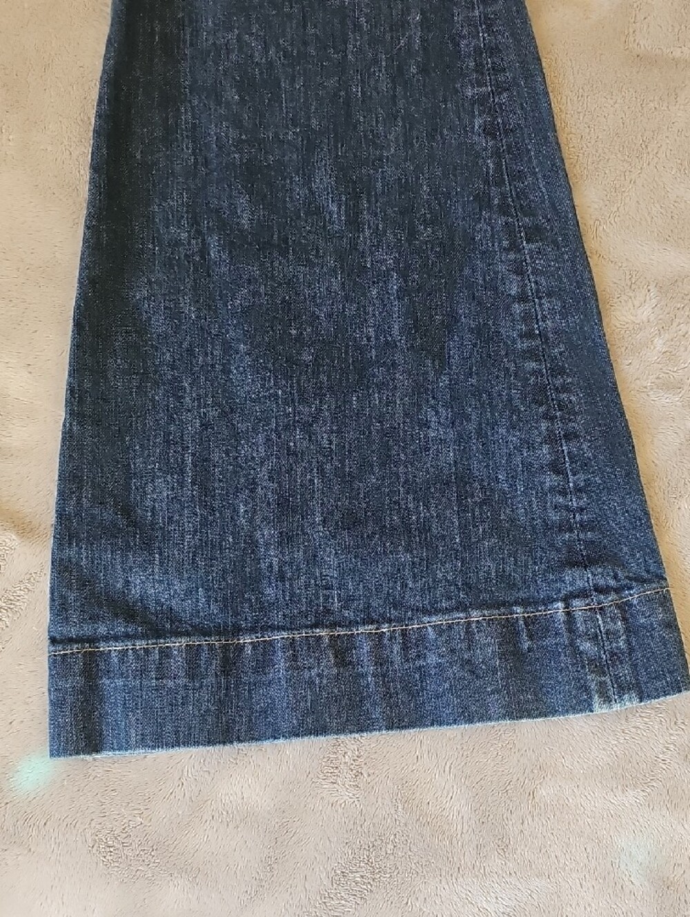 Dark Blue Women's Flared Jeans - Picture 12 of 15
